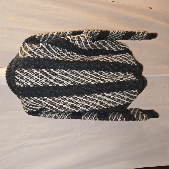 Vintage Wooly-Wooly Mens Wool Crewneck Long Sleeve Striped Sweater Size Large - Picture 2 of 11